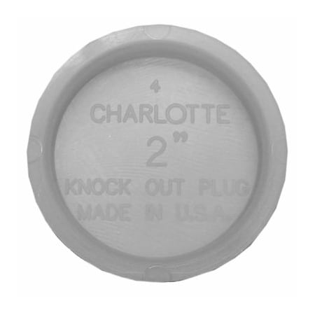 Charlotte Pipe And Foundry 2 PVC Pipe Test Cap PVC 00131 0800HA